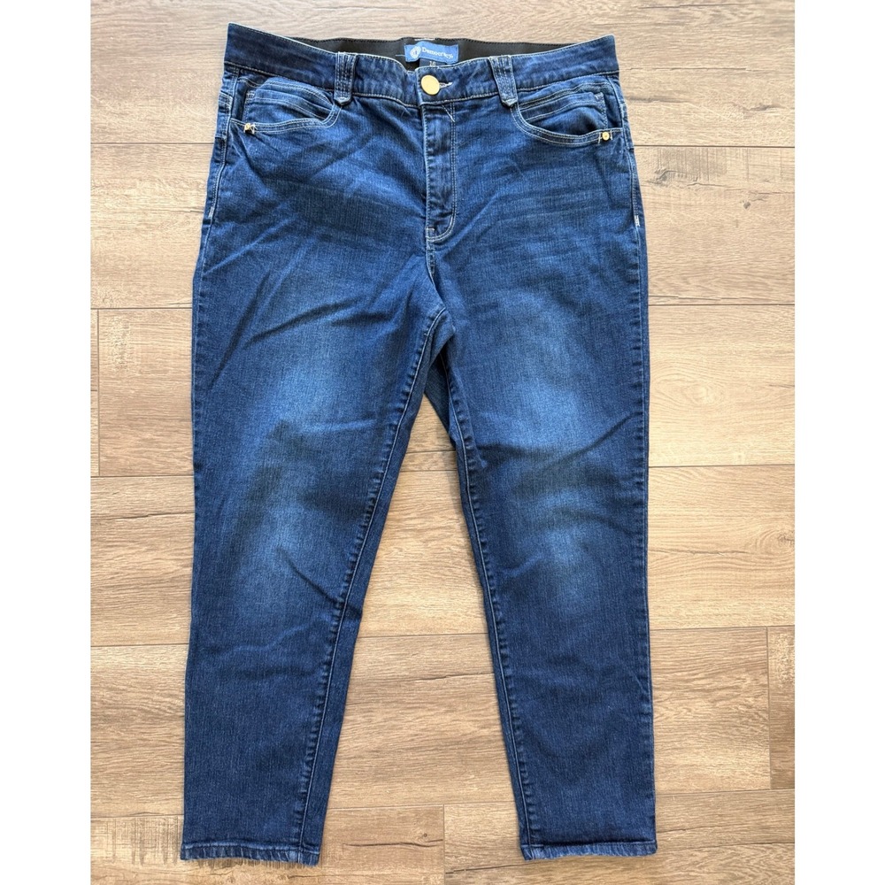 Democracy‎ Ab solution Skimmer Ankle Jeans Dark Wash Blue Size 16